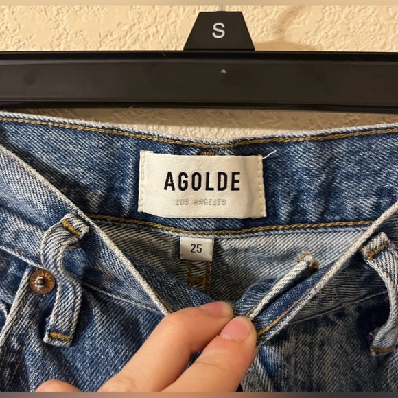 Agolde Riley High Rise Straight Crop Jeans - Picture 4 of 10